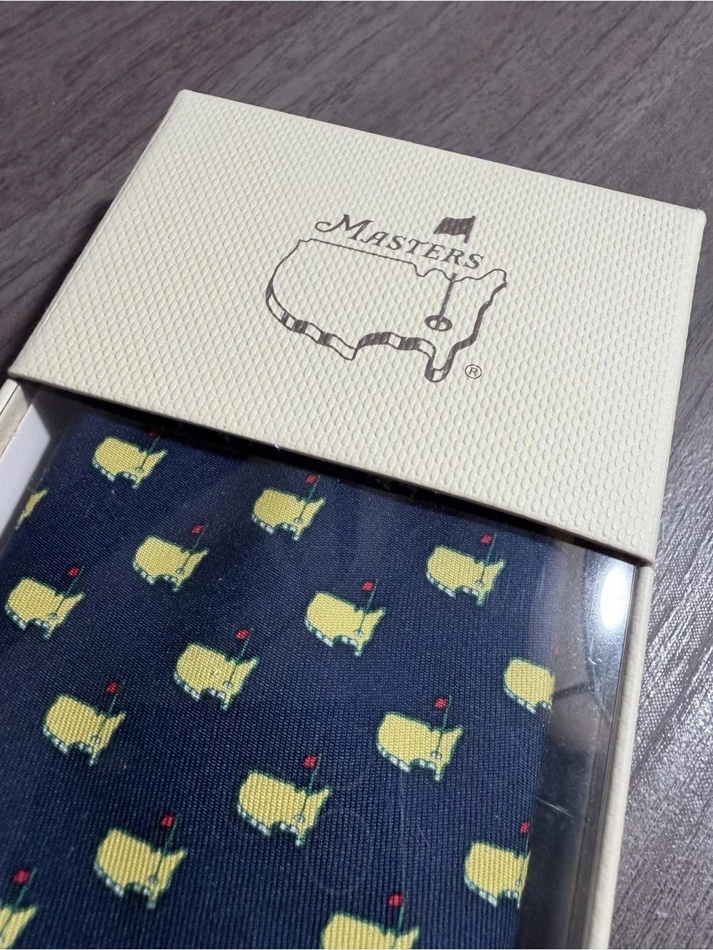 NEW 2026 Masters logo golf silk tie Vineyard Vines Augusta National navy pga